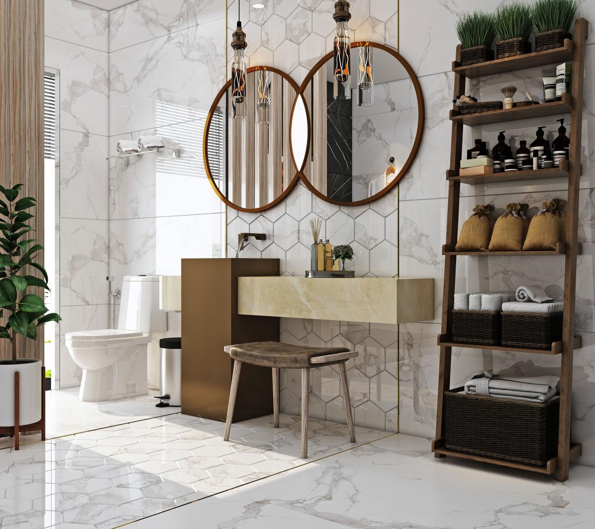 Gạch cao cấp có chức năng diệt khuẩn BELLISSIMO - BL126M13 kích thước 60X120 cm