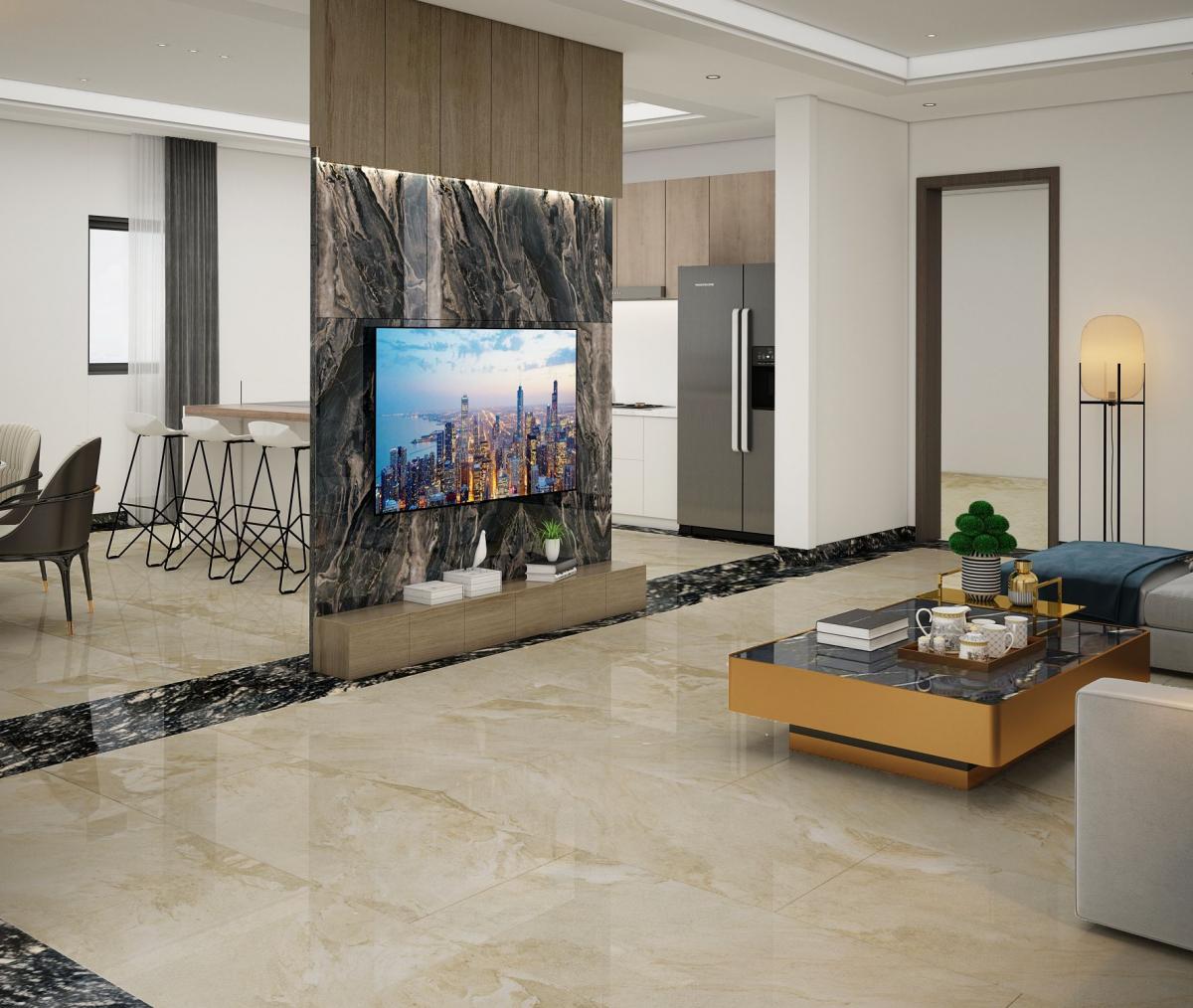 Gạch cao cấp có chức năng diệt khuẩn BELLISSIMO - C121J83P kích thước 60X120 cm