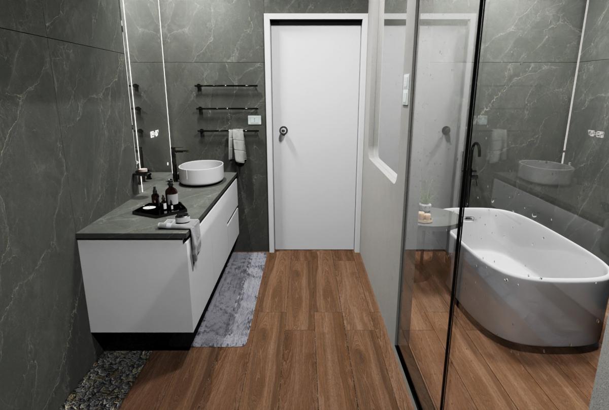 Gạch cao cấp có chức năng diệt khuẩn ROMARIO - C189J676 kích thước 90X180 cm