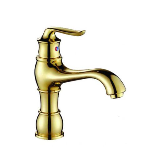 Vòi chậu vàng cổ Royal RA-9236 ( Có kèm dây cấp và bộ xả )