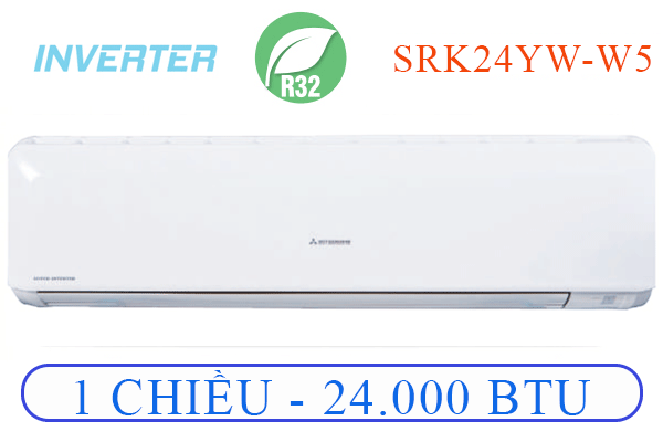 ĐIỀU HÒA TREO TƯỜNG MITSUBISHI HEAVY 1 CHIỀU INVERTER - SRK/SRC24YW-W5 - CÔNG SUẤT 24.000Btu