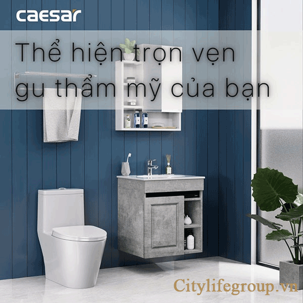 Bộ tủ EH05024ASV + Chậu LF5024 Caesar