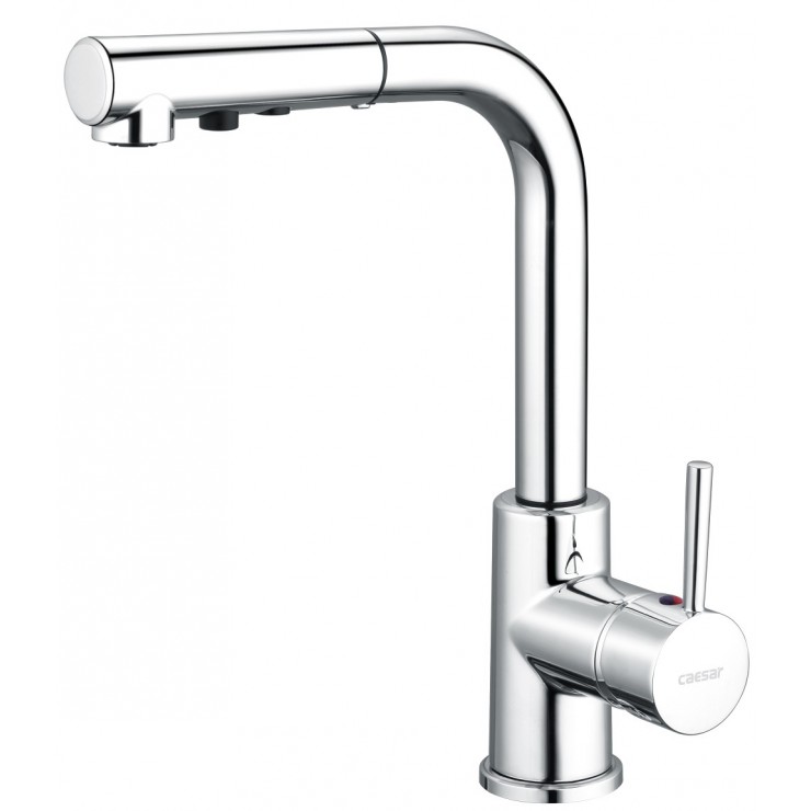 Vòi rửa chén bát rút dây nóng lạnh Caesar K915C