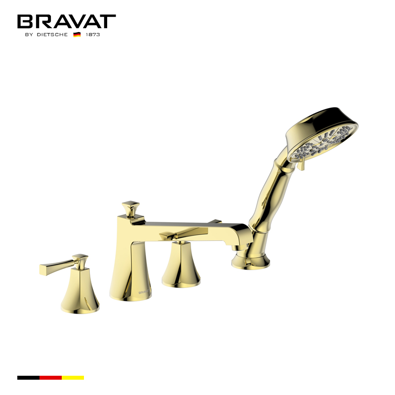 Bộ vòi sen tắm xả bồn cao cấp Bravat F52994BAF-ENG