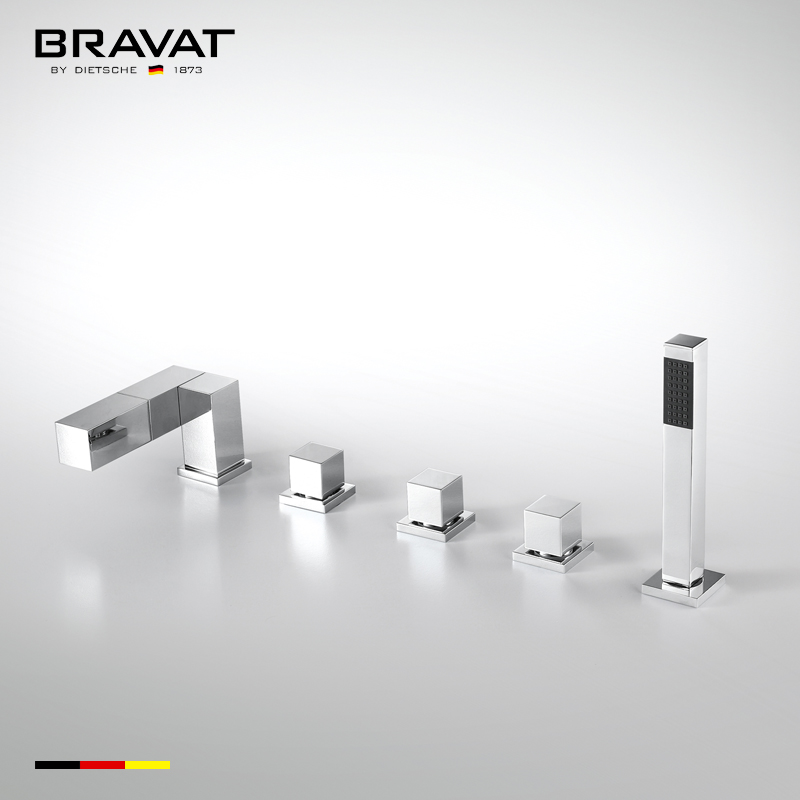 Vòi xả bồn kèm sen tắm cao cấp Bravat F564124C-1-ENG