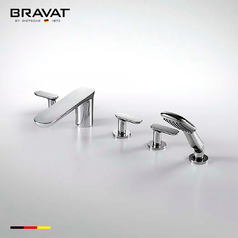 Vòi xả bồn kèm sen tắm cao cấp Bravat F565104C-ENG