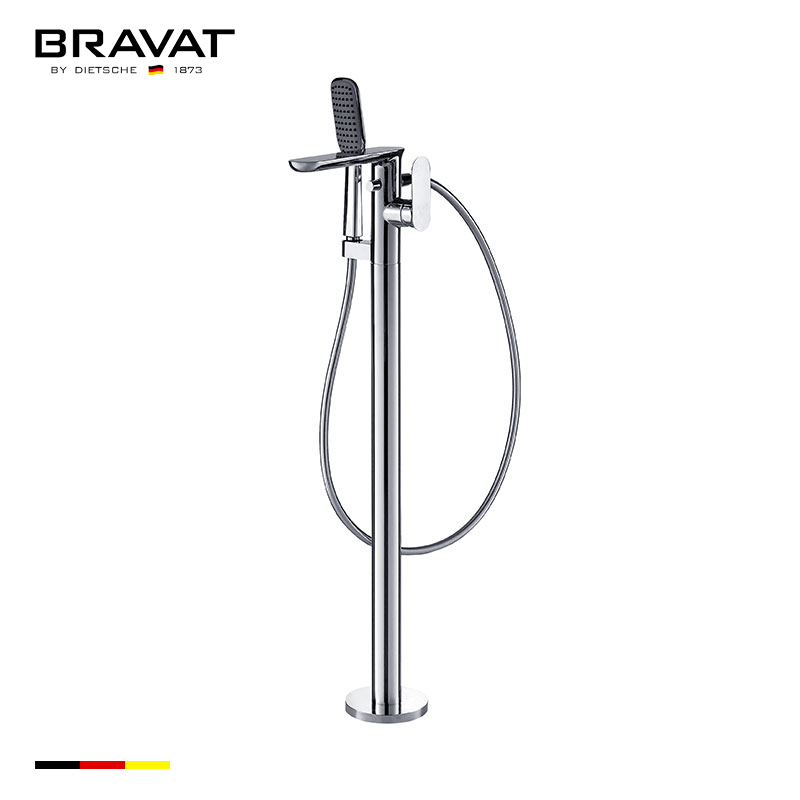 Vòi sen tắm đặt sàn cao cấp Bravat F665104C-B3-ENG