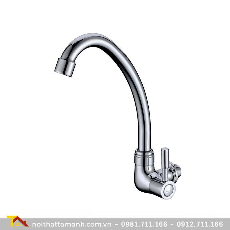 Vòi rửa bát 1 đường lạnh cao cấp Bravat F7359393CP-ENG