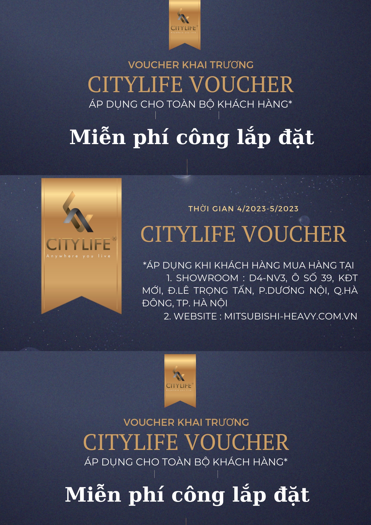 Ra mắt Showroom MITSUBISHI HEAVY- CITYLIFE