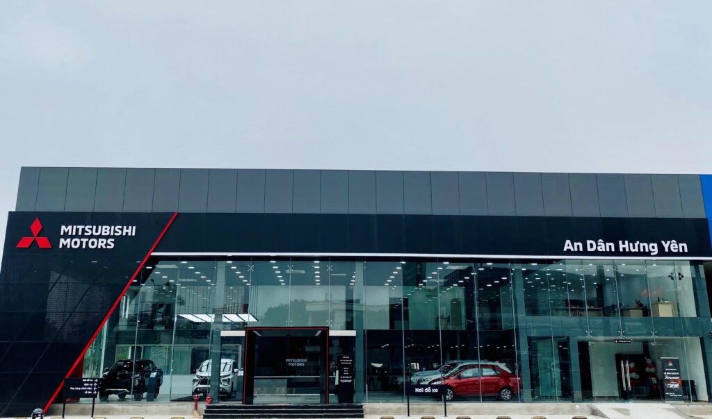 Dự án showroom ô tô Mitsubishi An Dân Hưng Yên