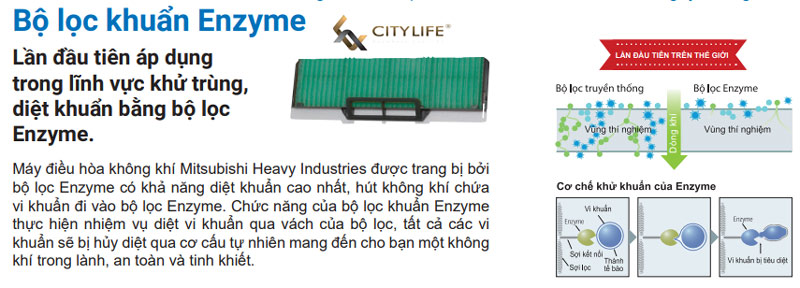 Bộ lọc Enzyme giúp máy tiêu diệt vi khuẩn có hại cho sức khỏe