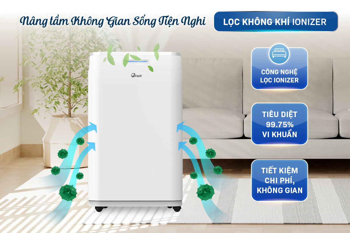 Máy hút ẩm 18L FujiE HM-918EC-N