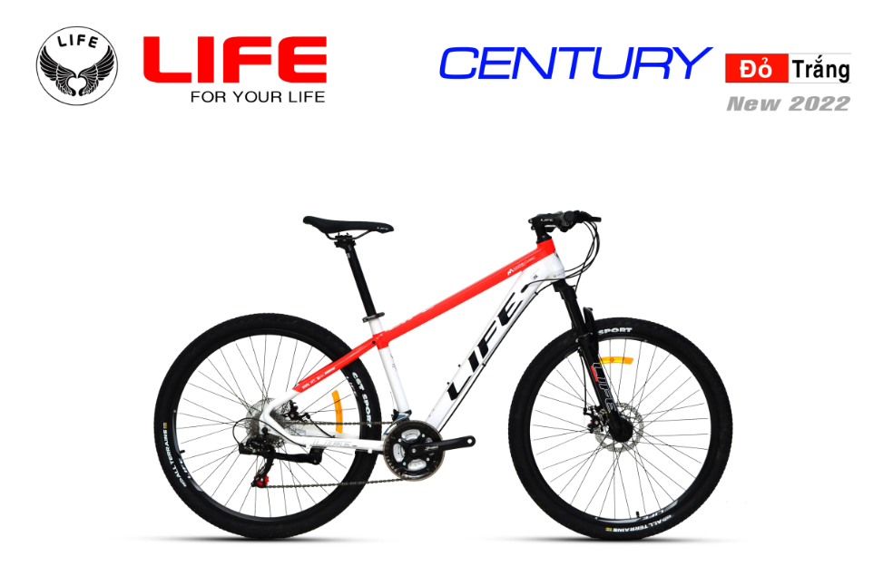 Xe đạp địa hình MTB Life Century - Với sự kết hợp hoàn hảo giữa thiết kế và chức năng, xe đạp địa hình MTB Life Century sẽ mang đến cho bạn trải nghiệm tuyệt vời khi đạp xe trên những con đường khắc nghiệt và địa hình đầy thử thách. Hãy xem hình ảnh liên quan để tìm hiểu thêm về tính năng đặc biệt của chiếc xe này.