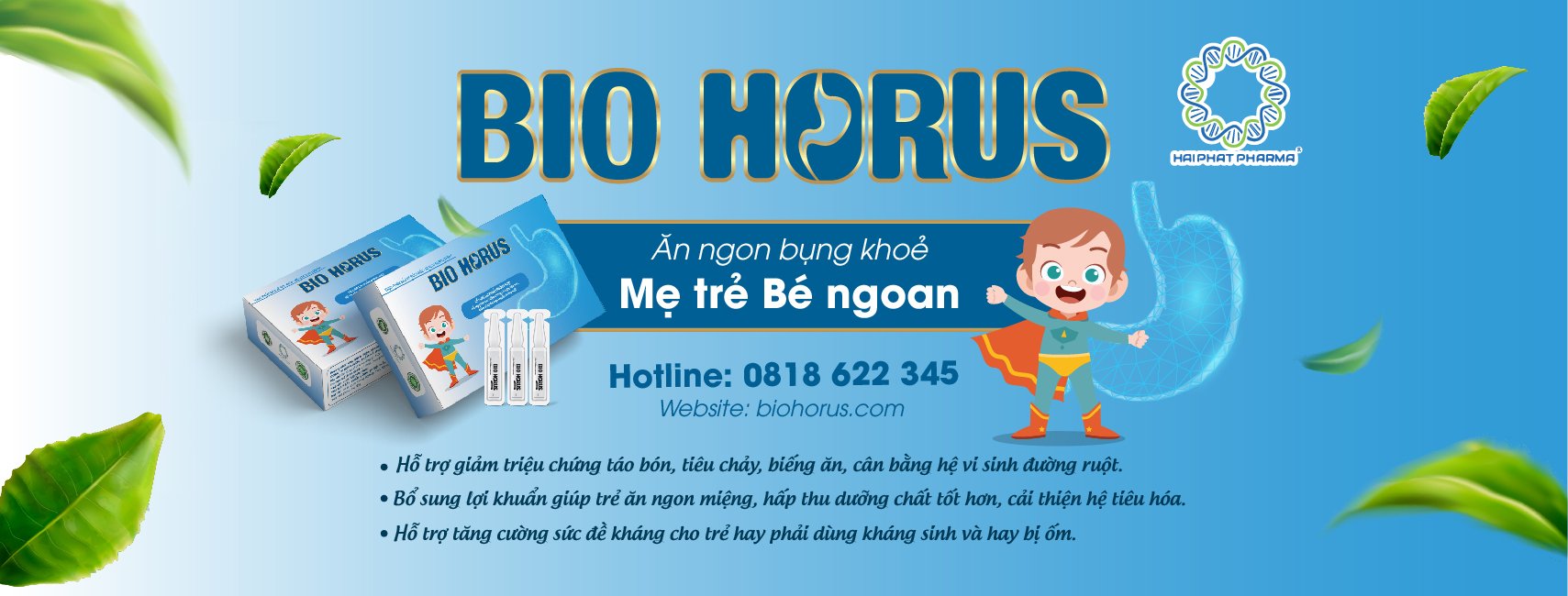 Có nên dùng men vi sinh Bio Horus cho Bé không?