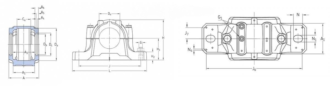 Gối 2 nửa SNL 520-617 hãng SKF