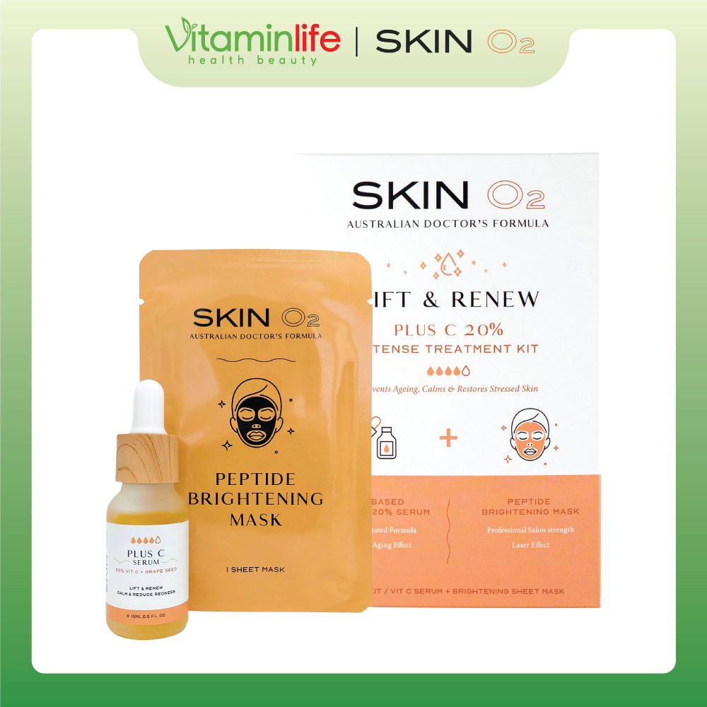 Bộ kit serum tăng cường Vitamin C Skin O2