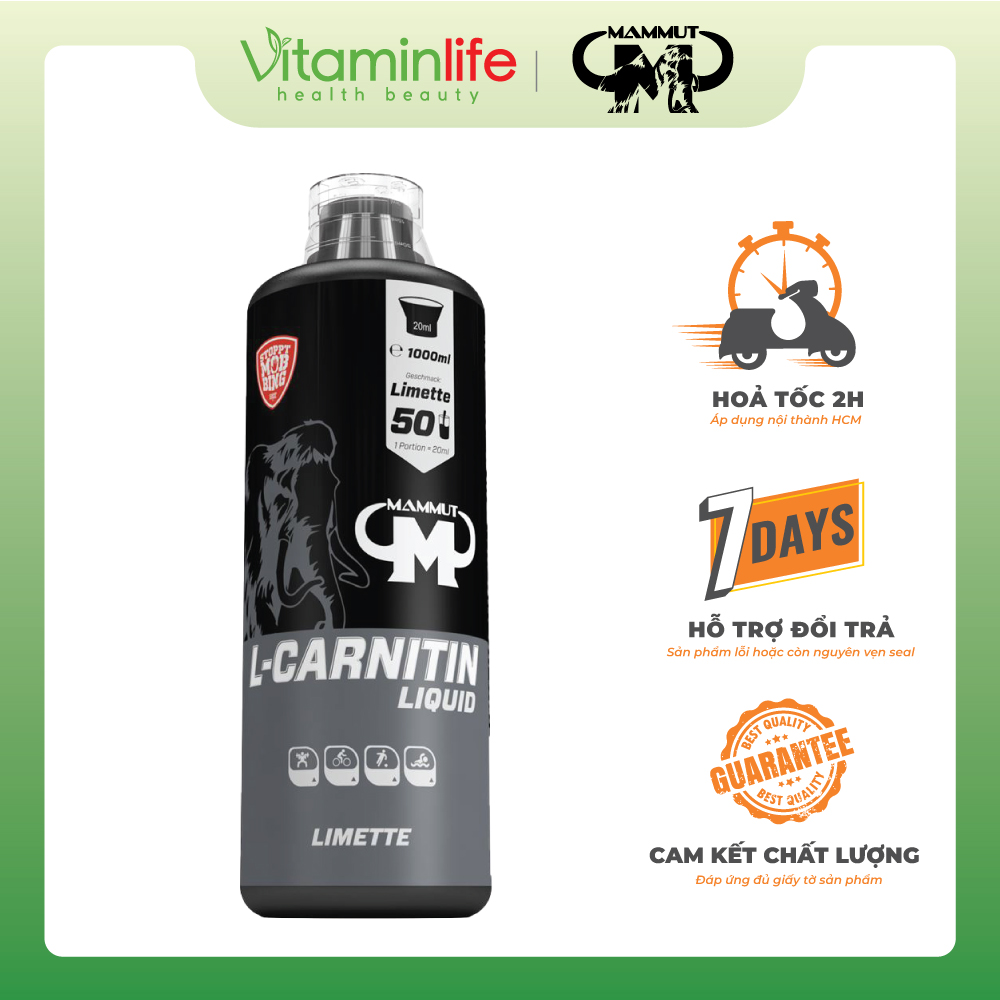 Nước uống bổ sung L-Carnitine Mammut Nutrition 1000ml