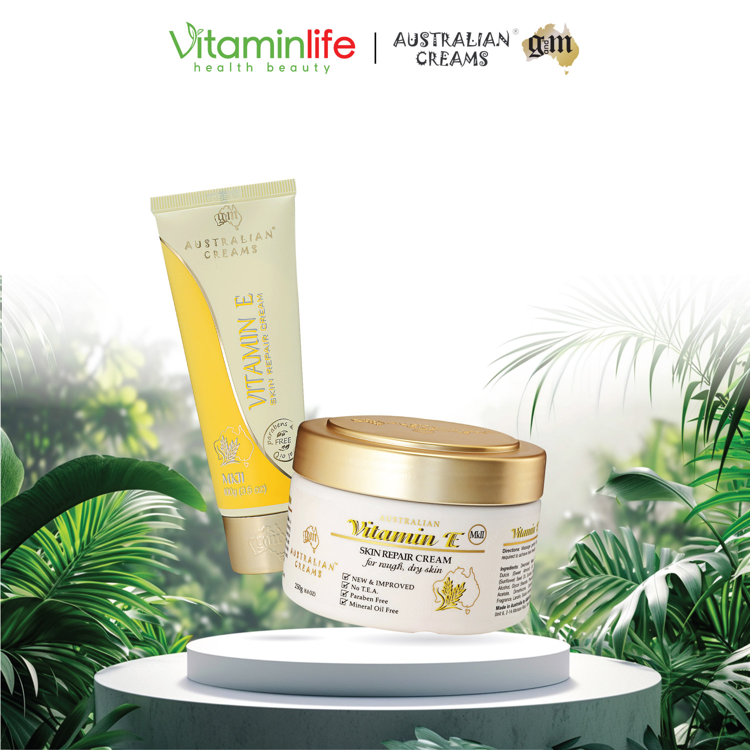 Kem dưỡng chăm sóc và phục hồi da Vitamin E Australian Creams MKII 100g