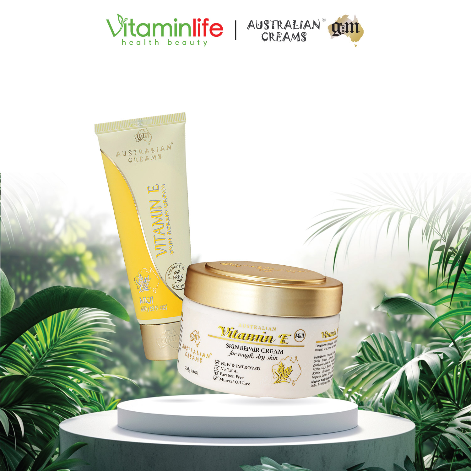 Kem dưỡng chăm sóc và phục hồi da Vitamin E Australian Creams MKII 250g