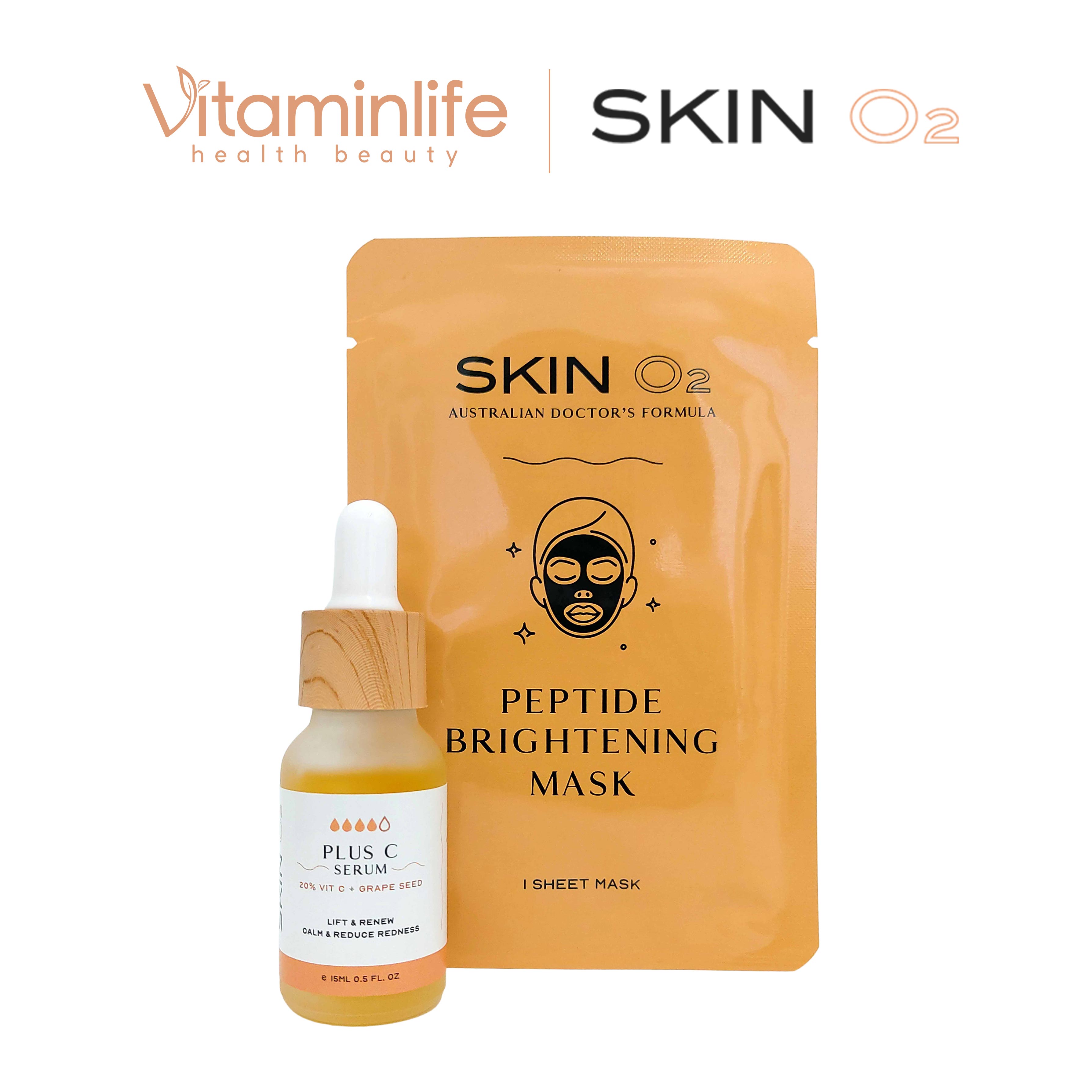 Bộ kit serum tăng cường Vitamin C Skin O2