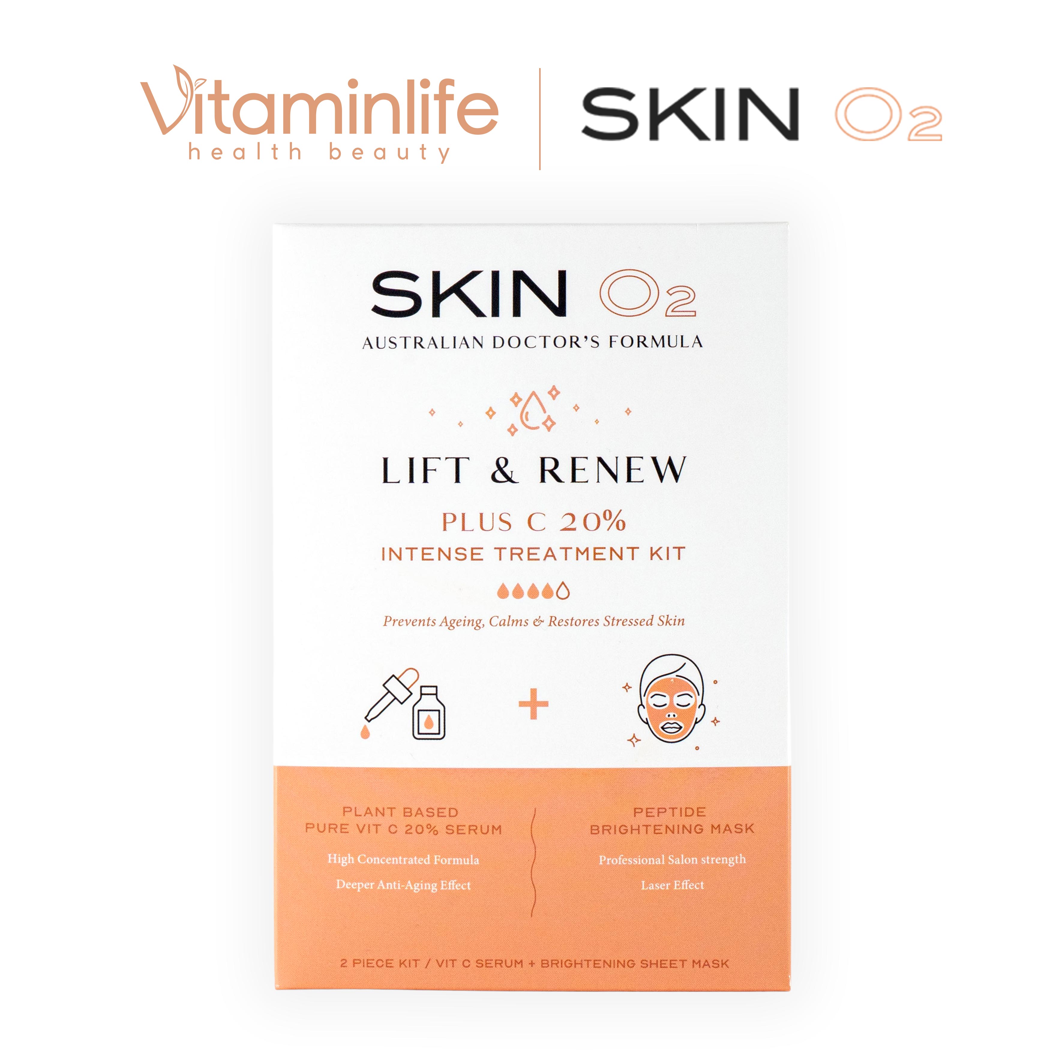 Bộ kit serum tăng cường Vitamin C Skin O2