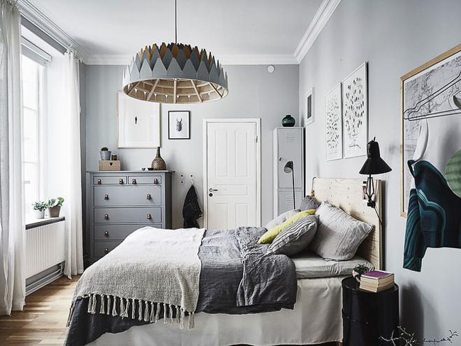 Thiết kế nội thất phòng ngủ phong cách Scandinavian