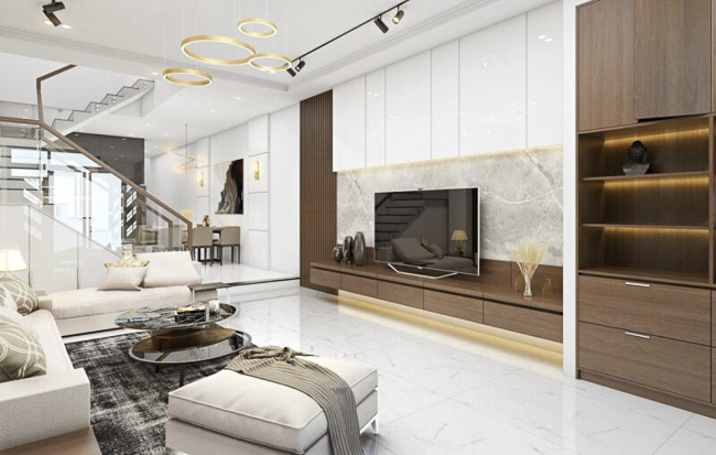 Bố trí nội thất phòng khách nhà ống nhỏ 4m2