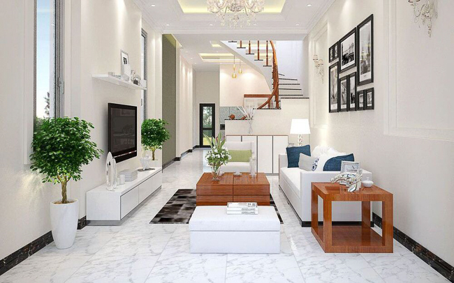 Cách bày trí phòng khách nhà ống 5m2 tiện nghi