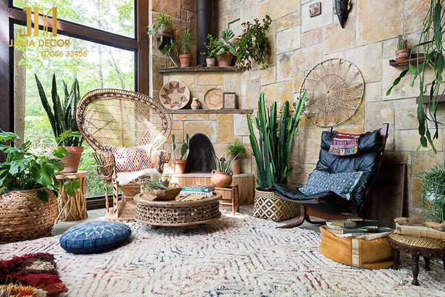 Phong cách bohemian nội thất hiện đại