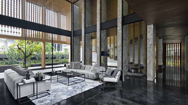 Chi tiết decor mang hơi hướng nhiệt đới