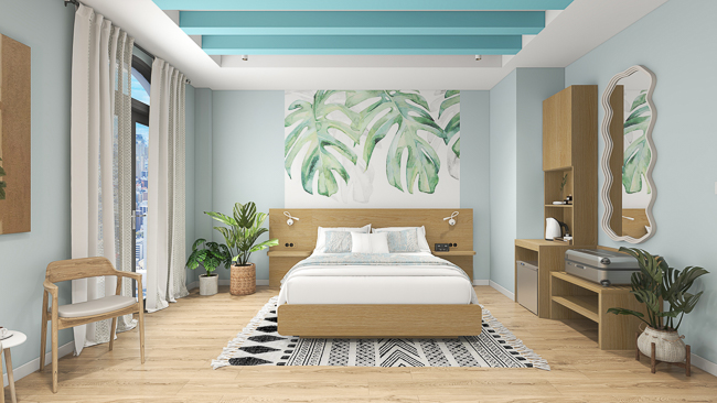 Phong cách nội thất tropical cho phòng ngủ