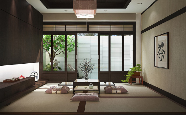Sử dụng gỗ & vật liệu thủ công, đồ nội thất thấp