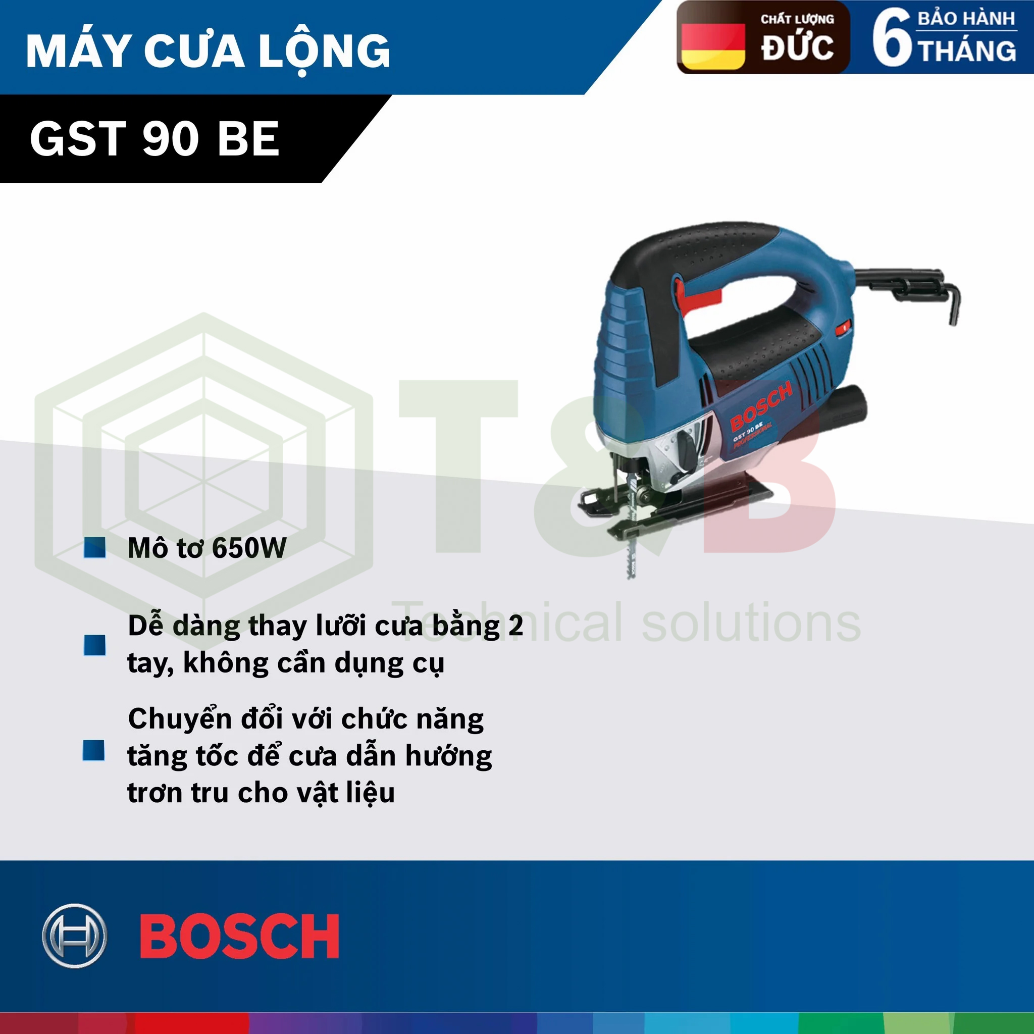 Sierra caladora gst 90 be - 650w bosch