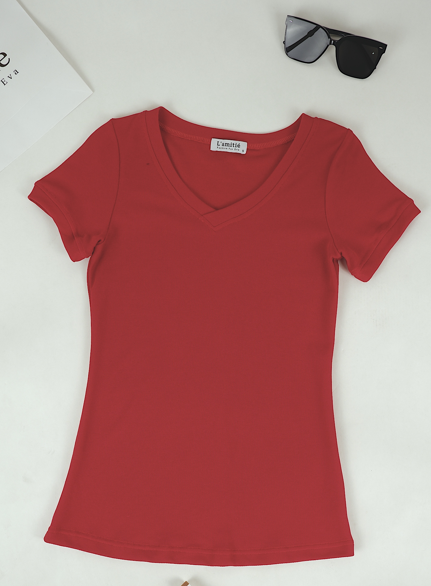 ÁO PHÔNG CỘC TAY CỔ TIM-AT5