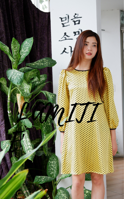 Váy lụa suông liền thân-VLT090423