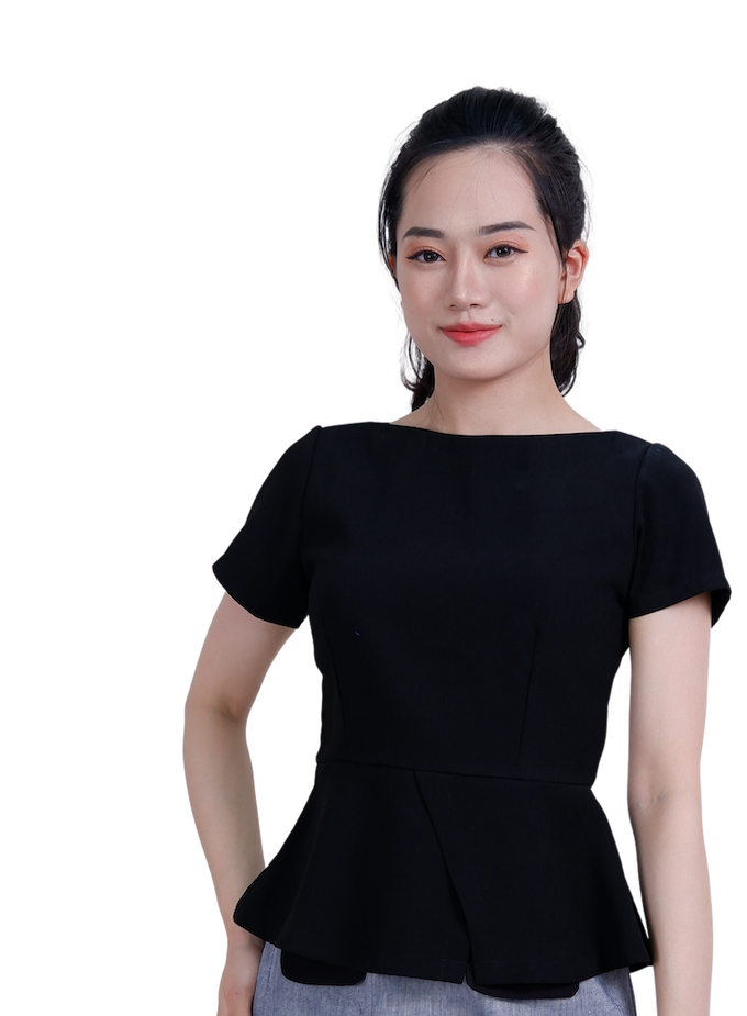 Áo cổ thuyền vạt lệch CT-A1923