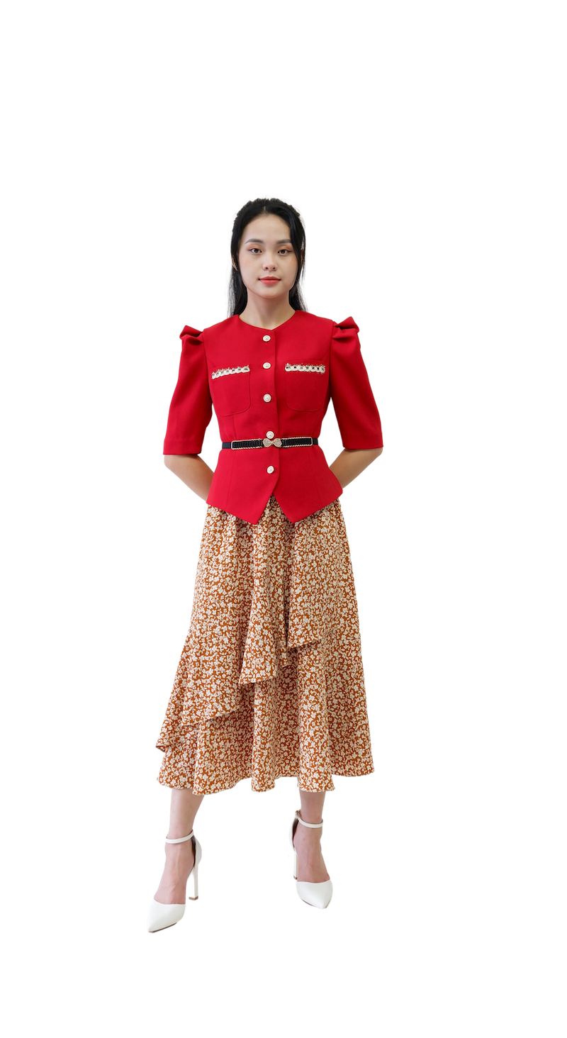 Chân váy hoa bèo-CV02023