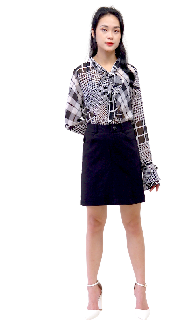 Sơmi voan tay loe-A010923