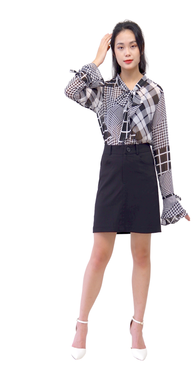 Sơmi voan tay loe-A010923