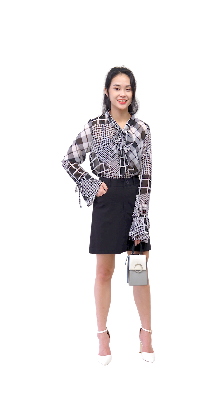 Sơmi voan tay loe-A010923