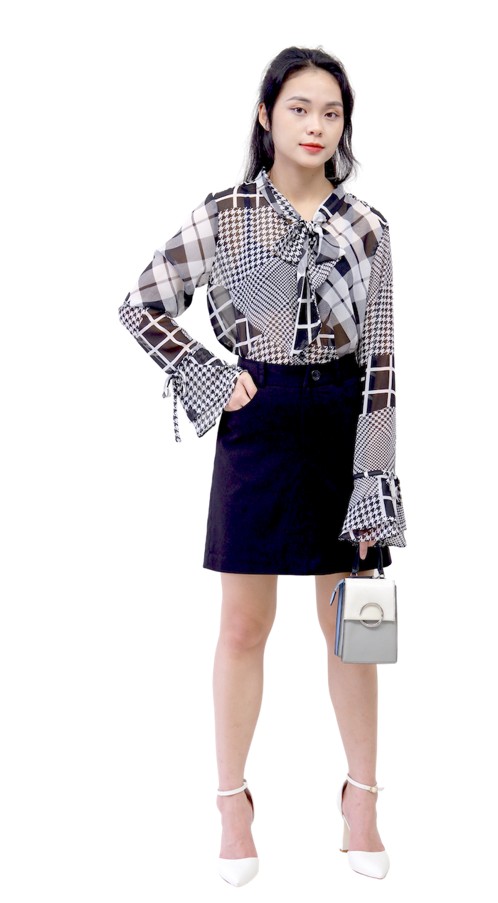 Sơmi voan tay loe-A010923
