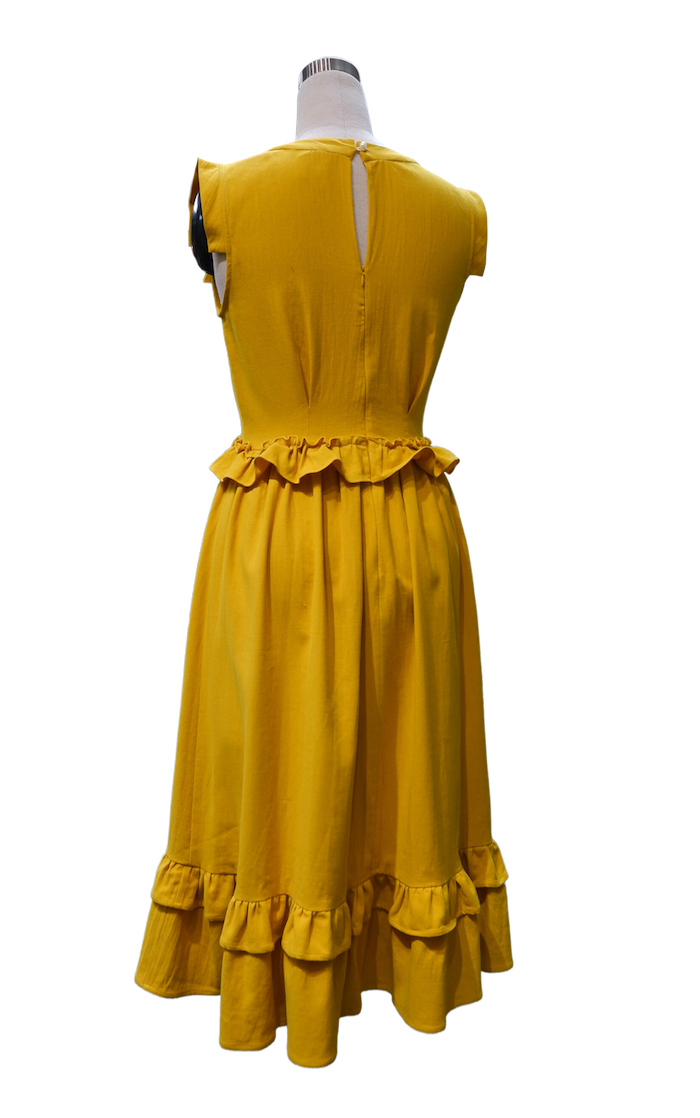 Đầm sát nách nhún-VLT7923