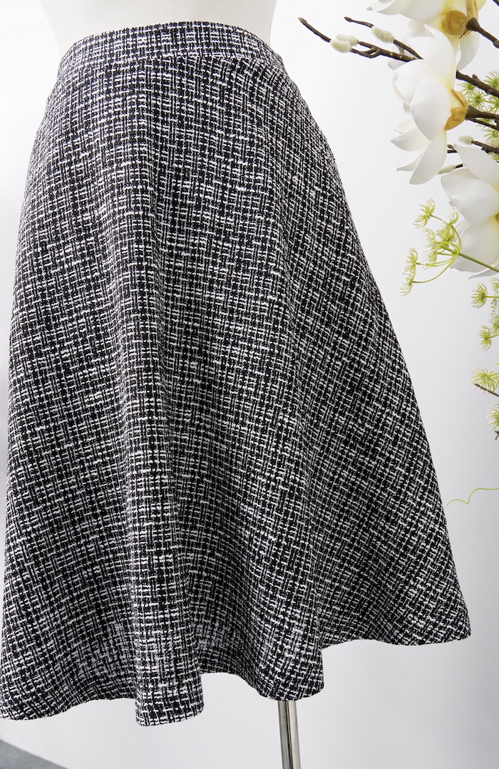Chân váy xoè dạ tweed-CV11222