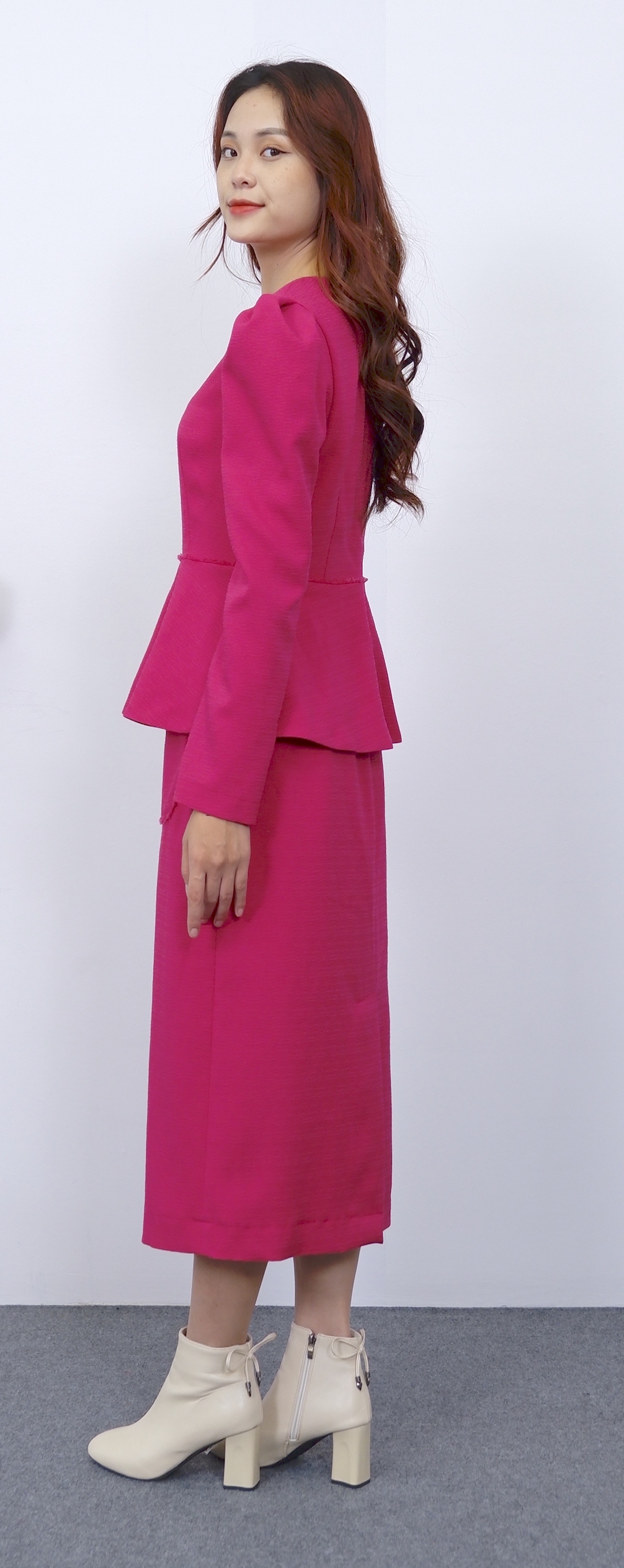 Áo dài tay pink-A81222