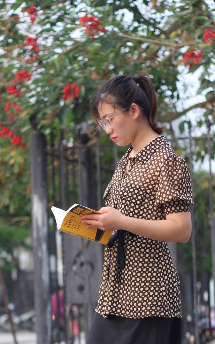 Áo chấm bi cộc tay -A31