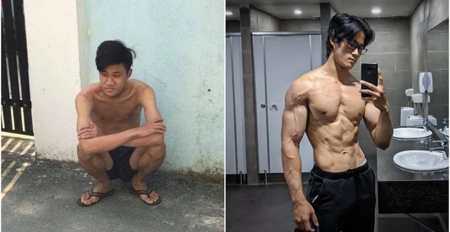 THANH NIÊN DA BỌC XƯƠNG LỘT XÁC THÀNH TRAI CƠ BẮP NHỜ TĂNG 20KG TRONG MỘT NĂM