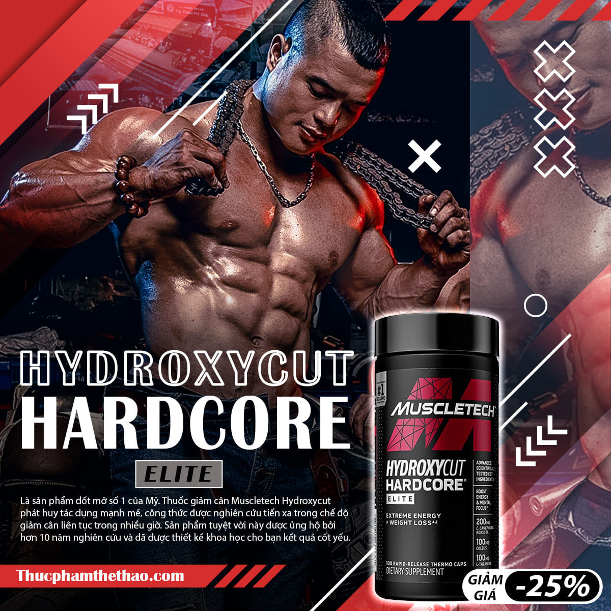 REVIEW VIÊN ĐỐT MỠ HYDROXYCUT ELITE CỦA MUSCLETECH