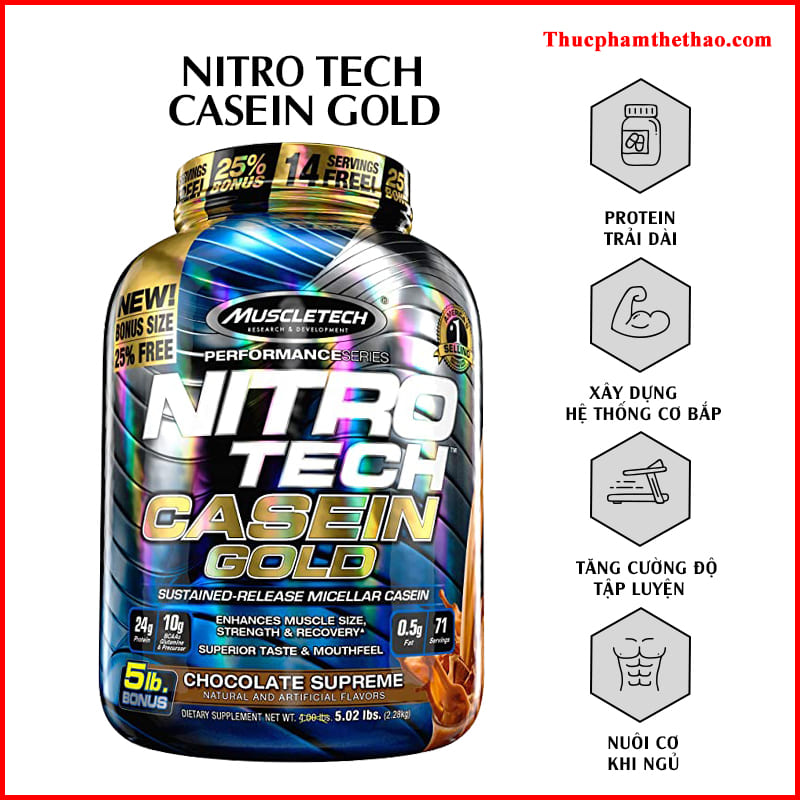 ĐÁNH GIÁ CHI TIẾT VỀ WHEY CASEIN GOLD CỦA MUSCLETECH