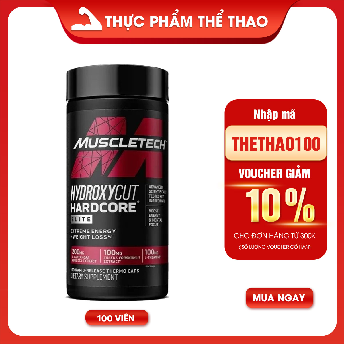 HYDROXYCUT HARDCORE ELITE (100v - 110v)