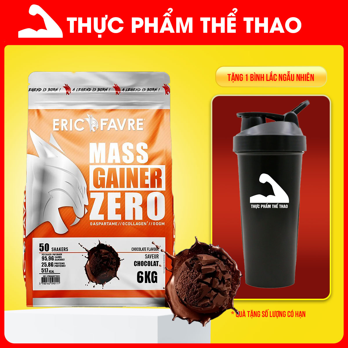 MASS GAINER ZERO (6kg)- Eric Favre